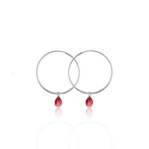Symmetric harmony Crystal Drops Silver 925 Earrings