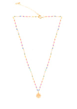 Load image into Gallery viewer, Rainbow Silver 925 gold plated/7 stones choker

