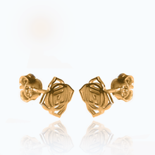 Load image into Gallery viewer, Simplicity chakra silver 925 gold plated studs
