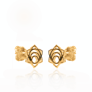 Simplicity chakra silver 925 gold plated studs