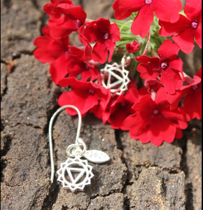 Simplicity 7 Chakras silver 925 earrings