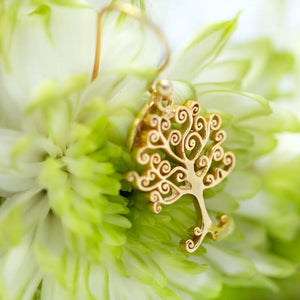 Simplicity (Moon, Sun, Mandala, Tree of life, Lotus) silver 925 gold plated earrings