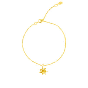Simplicity silver 925 gold plated bracelet