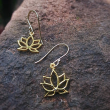 Load image into Gallery viewer, Simplicity (Moon, Sun, Mandala, Tree of life, Lotus) silver 925 gold plated earrings
