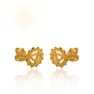 Simplicity chakra silver 925 gold plated studs