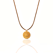 Load image into Gallery viewer, Sun power silver 925 (gold plated) thread necklace
