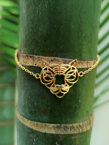 Totem Tiger silver 925 (Gold plated) bracelet