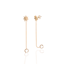 Load image into Gallery viewer, Time Loop Silver 925 gold plated earrings
