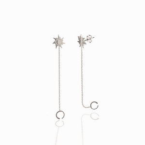 TIme Loop Silver 925 earrings