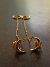 Load image into Gallery viewer, Time Loop Silver 925 gold plated earrings
