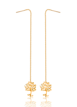 Load image into Gallery viewer, Parallel silver 925 gold plated earrings
