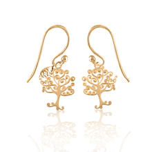 Load image into Gallery viewer, Simplicity (Moon, Sun, Mandala, Tree of life, Lotus) silver 925 gold plated earrings

