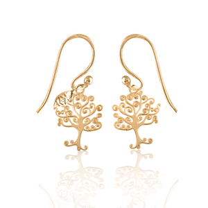 Simplicity (Moon, Sun, Mandala, Tree of life, Lotus) silver 925 gold plated earrings