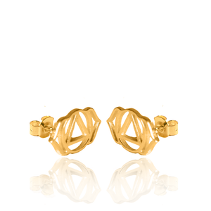 Simplicity chakra silver 925 gold plated studs