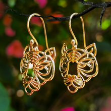 Load image into Gallery viewer, Totem Tiger Silver 925 (Silver gold plated) earrings
