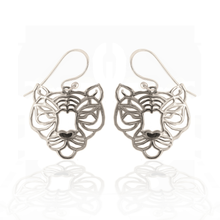 Load image into Gallery viewer, Totem Tiger Silver 925 (Silver gold plated) earrings
