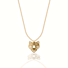 Load image into Gallery viewer, Totem Tiger silver 925 (Gold plated) chain necklace
