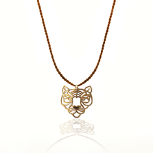 Load image into Gallery viewer, Totem Tiger Silver 925 (Gold plated) thread necklace
