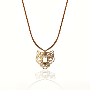 Totem Tiger Silver 925 (Gold plated) thread necklace