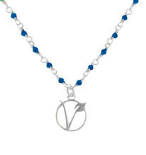 Load image into Gallery viewer, Time to time Vegan sign sliver 925 gold plated malachite/lapis necklace
