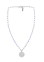 Load image into Gallery viewer, Time to time necklace (cornelian. lapis, malachite, pink quartz, pyrite, howlite) with silver 925 charm
