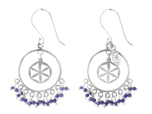 Load image into Gallery viewer, Tradition silver 925 earrings (carnelian. lapis, malachite, 7 stones, pyrite)
