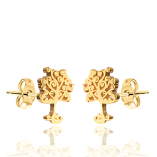 Load image into Gallery viewer, Simplicity silver 925 gold plated studs
