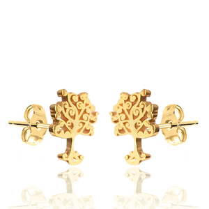 Simplicity silver 925 gold plated studs