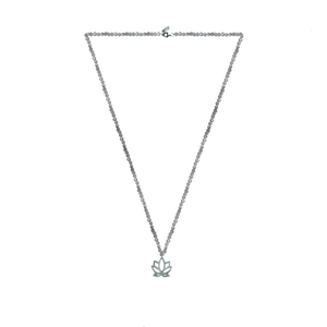 Unity necklace (carnelian. lapis, malachite, labradorite, pyrite, howlite) with silver 925 charm