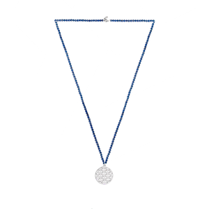 Unity necklace (carnelian. lapis, malachite, labradorite, pyrite, howlite) with silver 925 charm