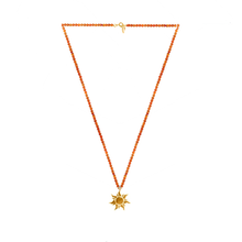 Load image into Gallery viewer, Unity necklace (carnelian. lapis, malachite, labradorite, pyrite, howlite) with silver 925 charm
