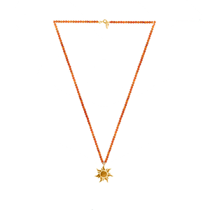 Unity necklace (carnelian. lapis, malachite, labradorite, pyrite, howlite) with silver 925 charm
