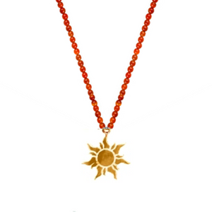 Unity necklace (carnelian. lapis, malachite, labradorite, pyrite, howlite) with silver 925 charm