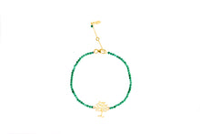 Load image into Gallery viewer, Unity bracelet (carnelian. lapis, malachite, 7 stones, pyrite) with silver 925 charm
