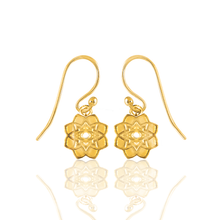 Load image into Gallery viewer, Dosha (Kapha / Vata / Pitta) Silver 925 Gold plated Earrings

