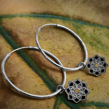 Load image into Gallery viewer, Symmetric harmony (Vata, Pitta, Kapha dosha) silver 925 earrings
