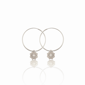 Symmetric harmony (Vata, Pitta, Kapha dosha) silver 925 earrings