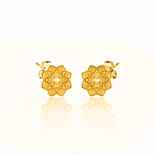 Load image into Gallery viewer, Dosha (Vata, Pitta, Kapha) silver 925 gold plated studs
