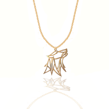 Load image into Gallery viewer, Totem Wolf silver 925 (Gold plated) chain necklace
