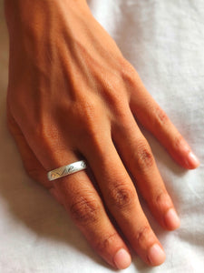 Wise word LOVE/AMOUR silver 925 ring