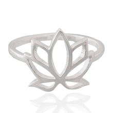 Load image into Gallery viewer, Simplicity silver 925 ring (Lotus/Mandala/Om)
