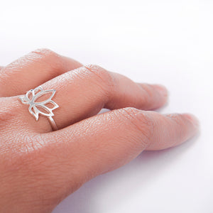 Simplicity silver 925 ring (Lotus/Mandala/Om)